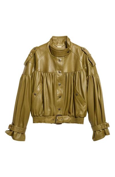 Chloé Chloé Crop Plongé Leather Jacket