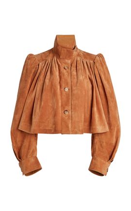 Chloé Chloé Cropped Suede Jacket