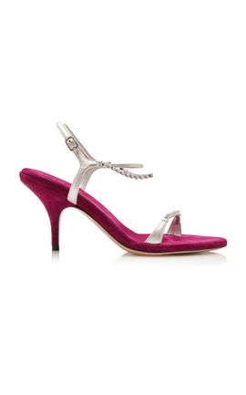 Chloé Chloé CrystalEmbellished Leather Sandals