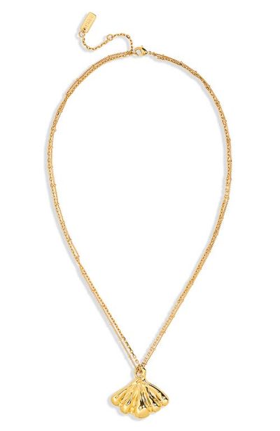 Chloé Chloé Double Chain Mirror Pendant Necklace