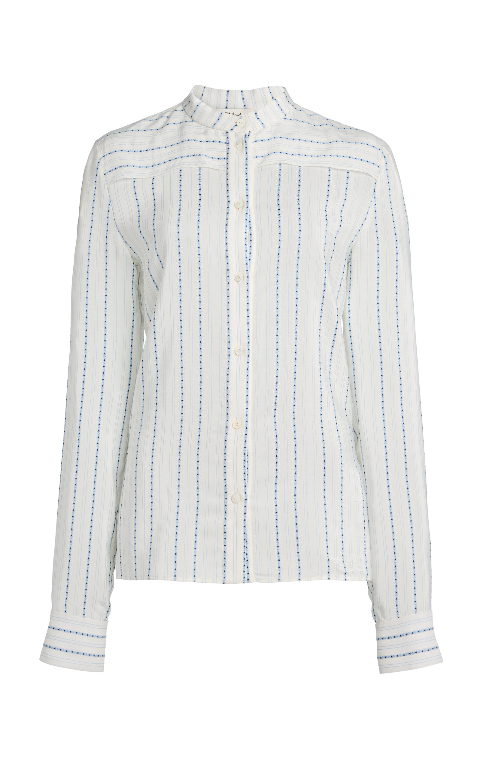 Chloé Chloé Embroidered SilkBlend Shirt