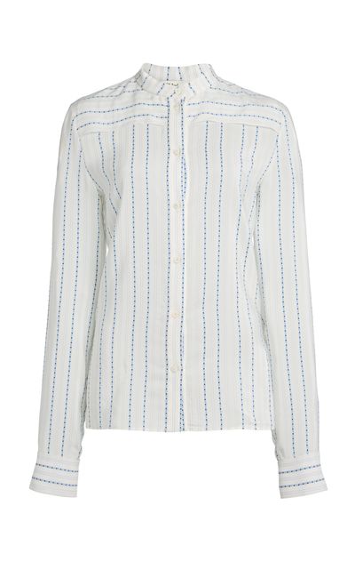 Chloé Chloé Embroidered SilkBlend Shirt
