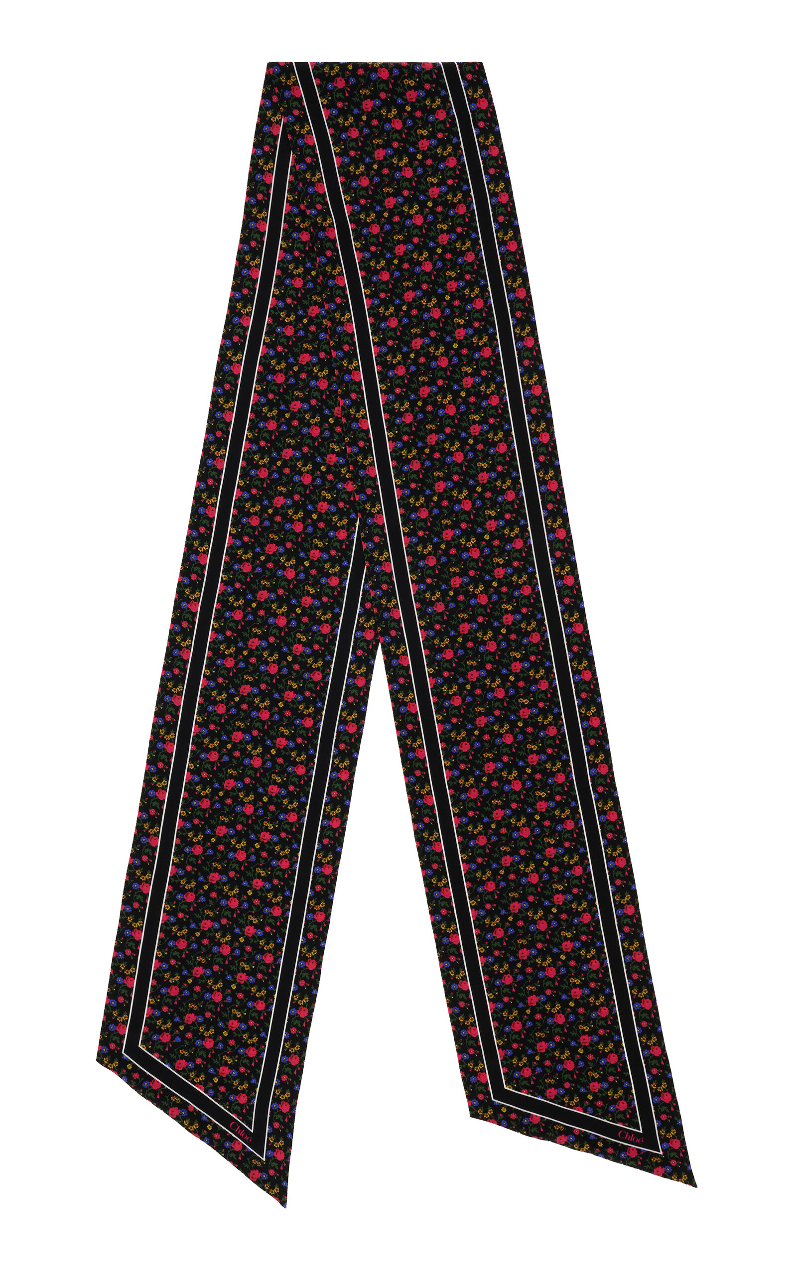 Chloé Chloé FloralPrint Cotton Scarf