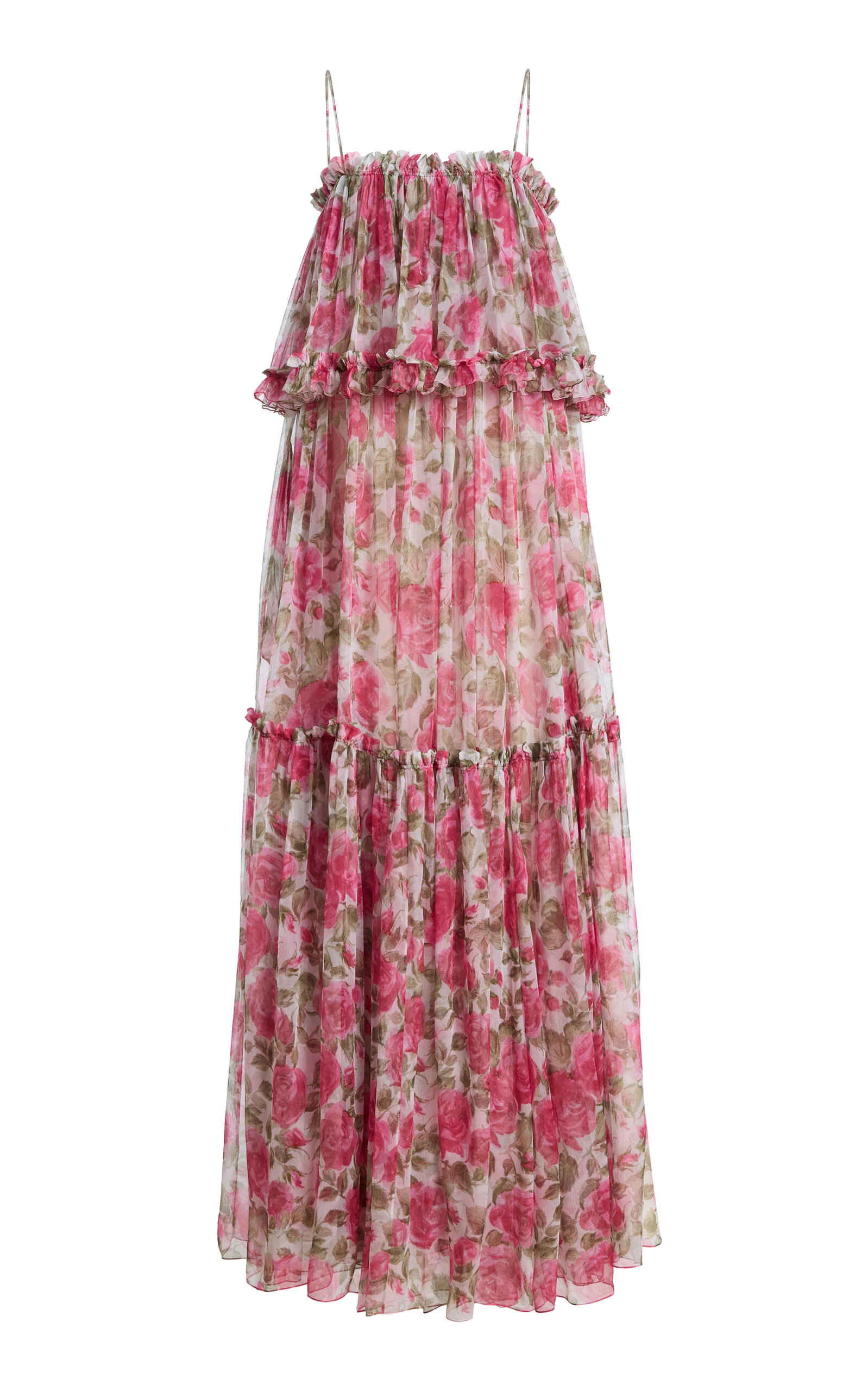 Chloé Chloé FloralPrint Silk Maxi Dress