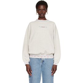 Chloé Chloé Gray Cotton Fleece Sweatshirt