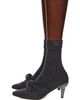 Chloé Chloé Gray Suzie Heeled Ankle Boots - 3