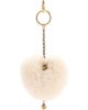 Chloé Chloé Heart Genuine Shearling Bag Charm - 1