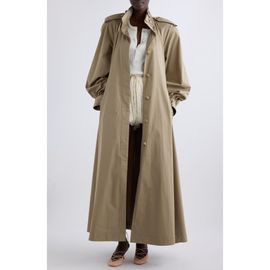 Chloé Chloé High Neck Cotton Gabardine Trench Coat