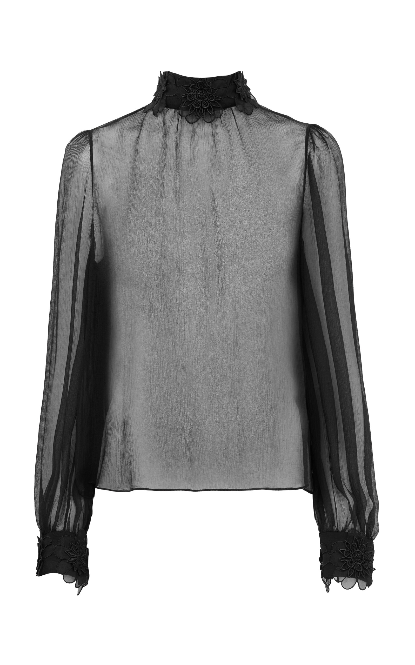 Chloé Chloé High Neck Silk Top