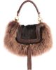 Chloé Chloé Marcie Foulard Shearling & Leather Hobo - 1
