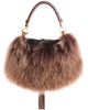 Chloé Chloé Marcie Foulard Shearling & Leather Hobo - 3