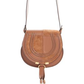 Chloé Chloé Marcie Leather & Suede Patchwork Crossbody Bag