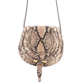 Chloé Chloé Marcie Snakeskin Embossed Leather Crossbody Bag