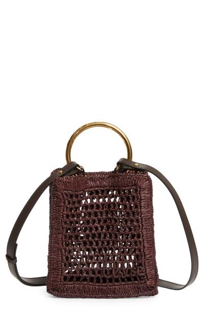 Chloé Chloé Mini Summer Banana Raffia Tote