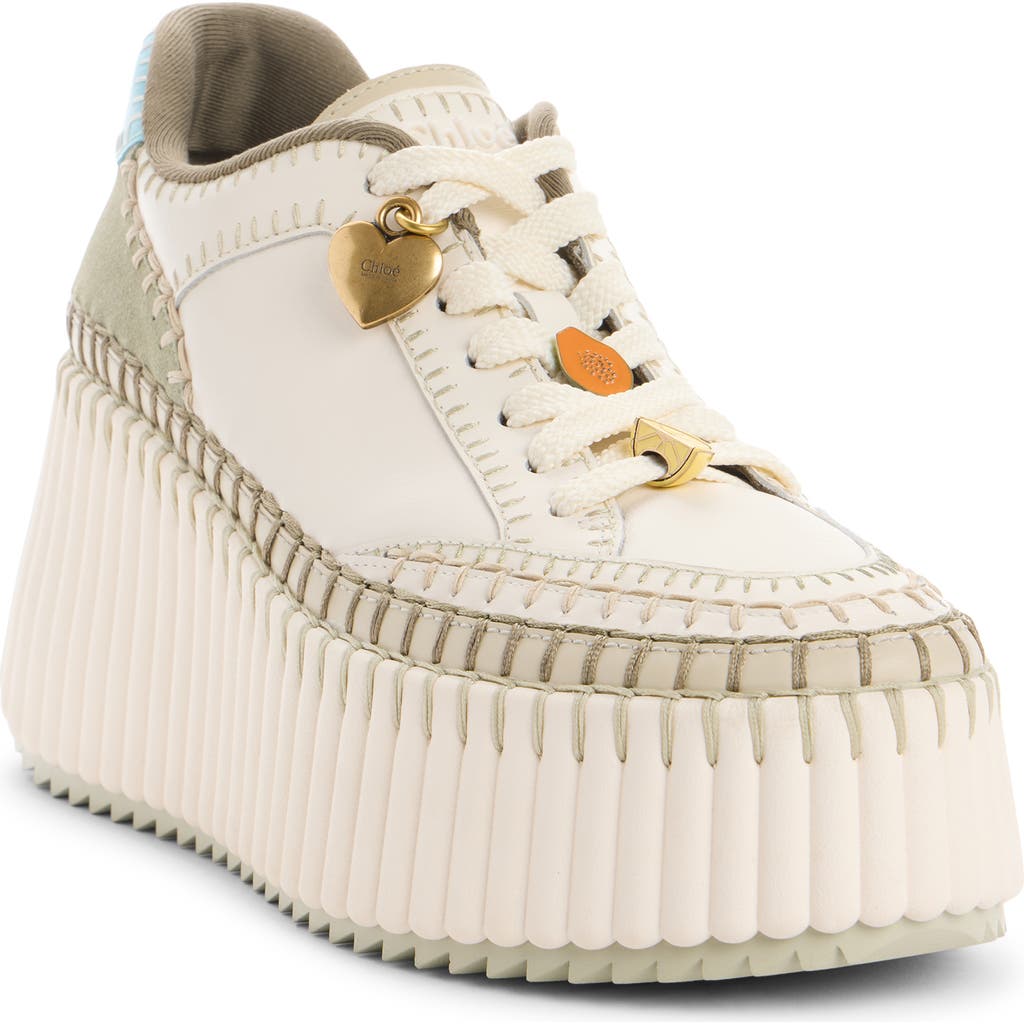 Chloé Chloé Nama Platform Wedge Sneaker
