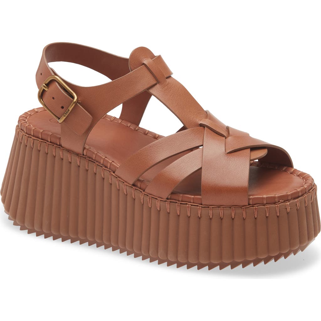 Chloé Chloé Nama Wedge Platform Sandal