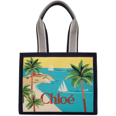 Chloé Chloé Navy 'Chloé Soleil' Tote