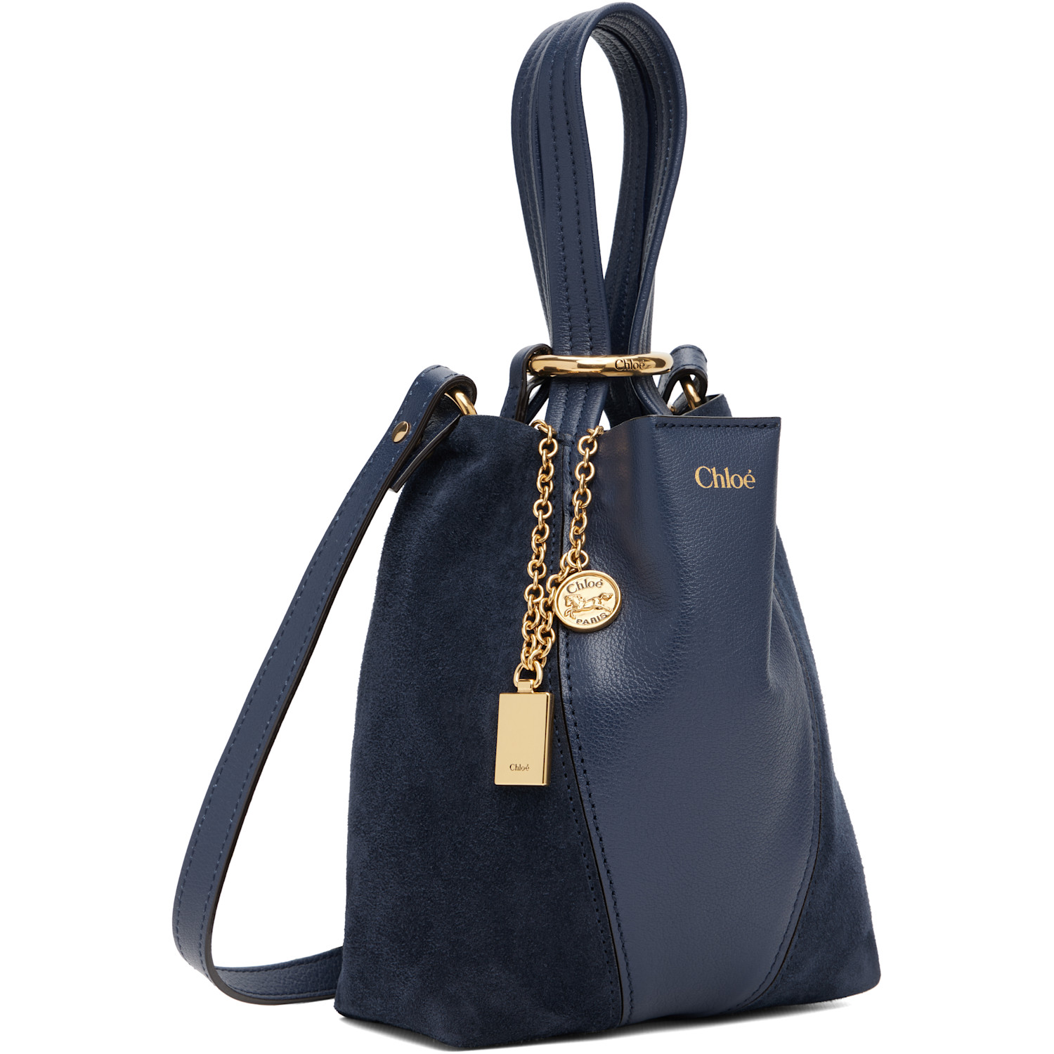 Chloé - Navy Small ' Spin' Tote