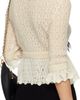 Chloé Chloé Off-White Cropped Ruffle Alpaca & Silk Knit Cardigan - 3