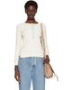Chloé Chloé Off-White Fitted Cotton Jersey Henley - 1