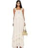 Chloé Chloé Off-White Silk Mousseline & Lace Sleeveless Layered Maxi Dress - 1