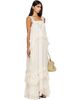 Chloé Chloé Off-White Silk Mousseline & Lace Sleeveless Layered Maxi Dress - 2