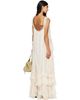 Chloé Chloé Off-White Silk Mousseline & Lace Sleeveless Layered Maxi Dress - 3