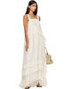 Chloé Chloé Off-White Silk Mousseline & Lace Sleeveless Layered Maxi Dress - 4