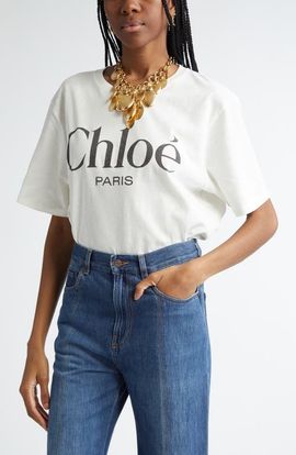 Chloé Chloé Oversize Logo Graphic T-Shirt