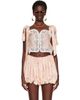 Chloé Chloé Pink Knotted-Strap Cropped Top - 1