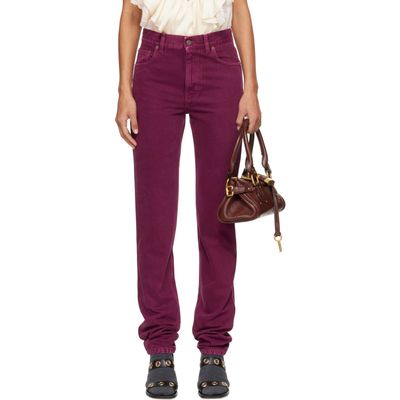 Chloé Chloé Purple Slim Denim Jeans