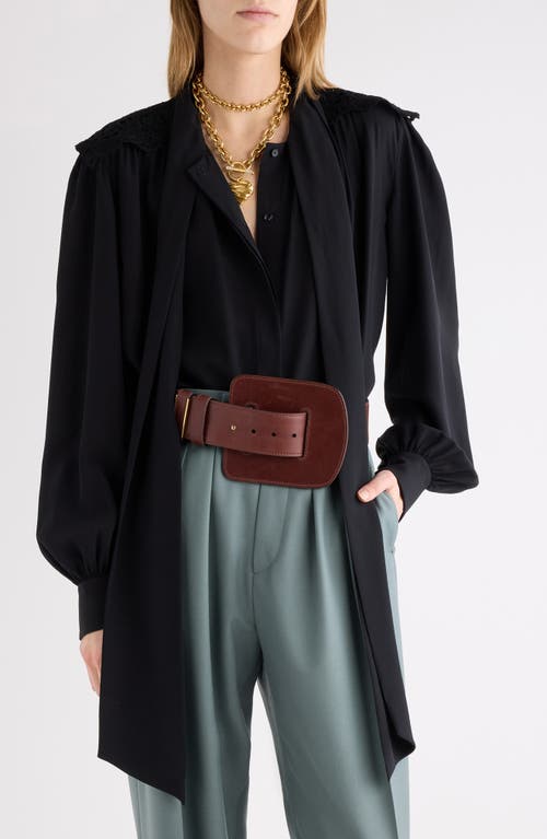 Chloé Chloé Pussybow Silk Crêpe de Chine Shirt