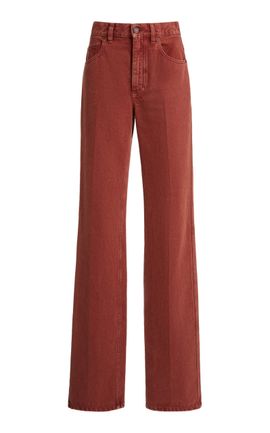Chloé Chloé Rigid GarmentDyed HighRise StraightLeg Jean
