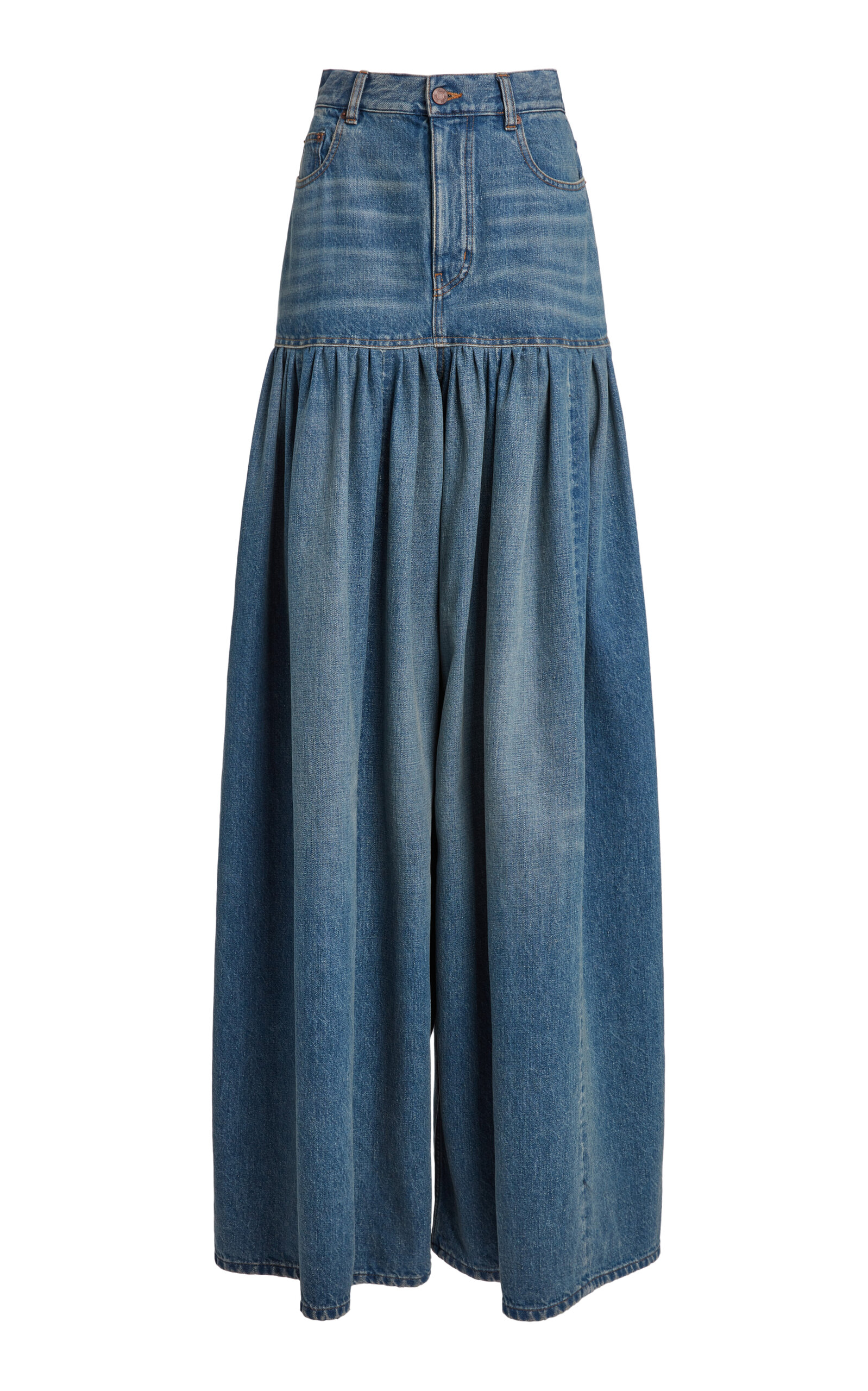 Chloé Chloé Rigid HighRise Palazzo Jeans