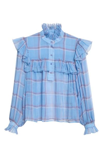 Chloé Chloé Ruffle Silk Chiffon Top