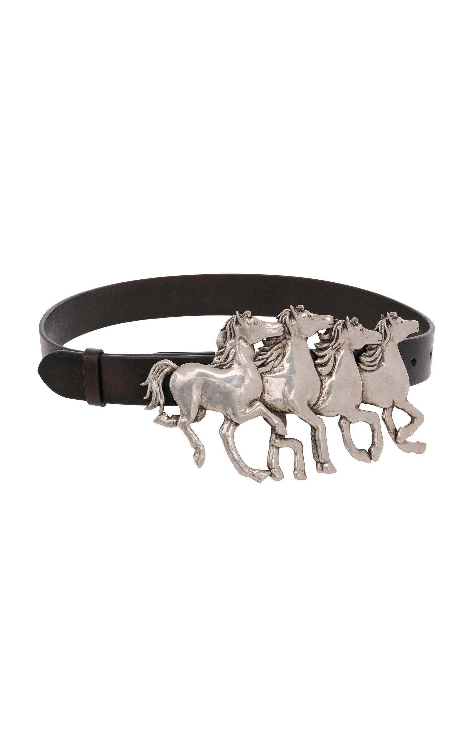 Chloé Chloé Running Horses Leather Belt