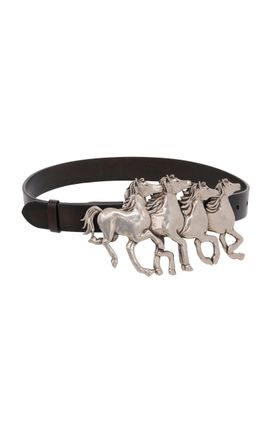 Chloé Chloé Running Horses Leather Belt
