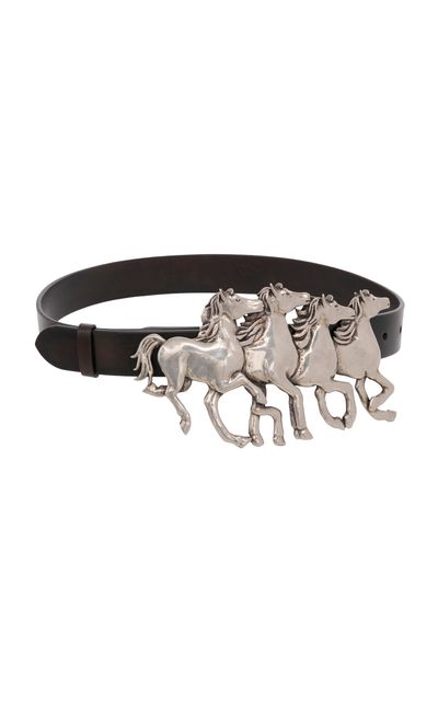 Chloé Chloé Running Horses Leather Belt