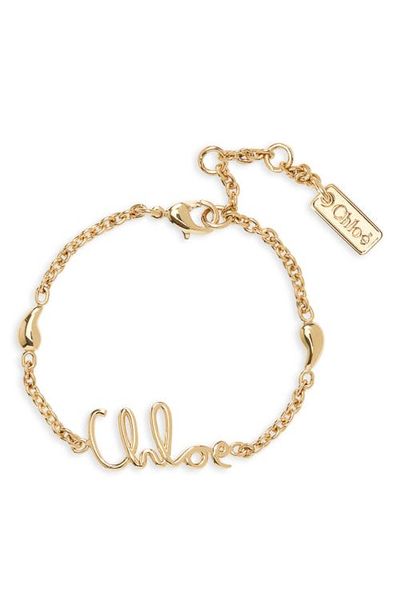 Chloé Chloé Script Logo Bracelet
