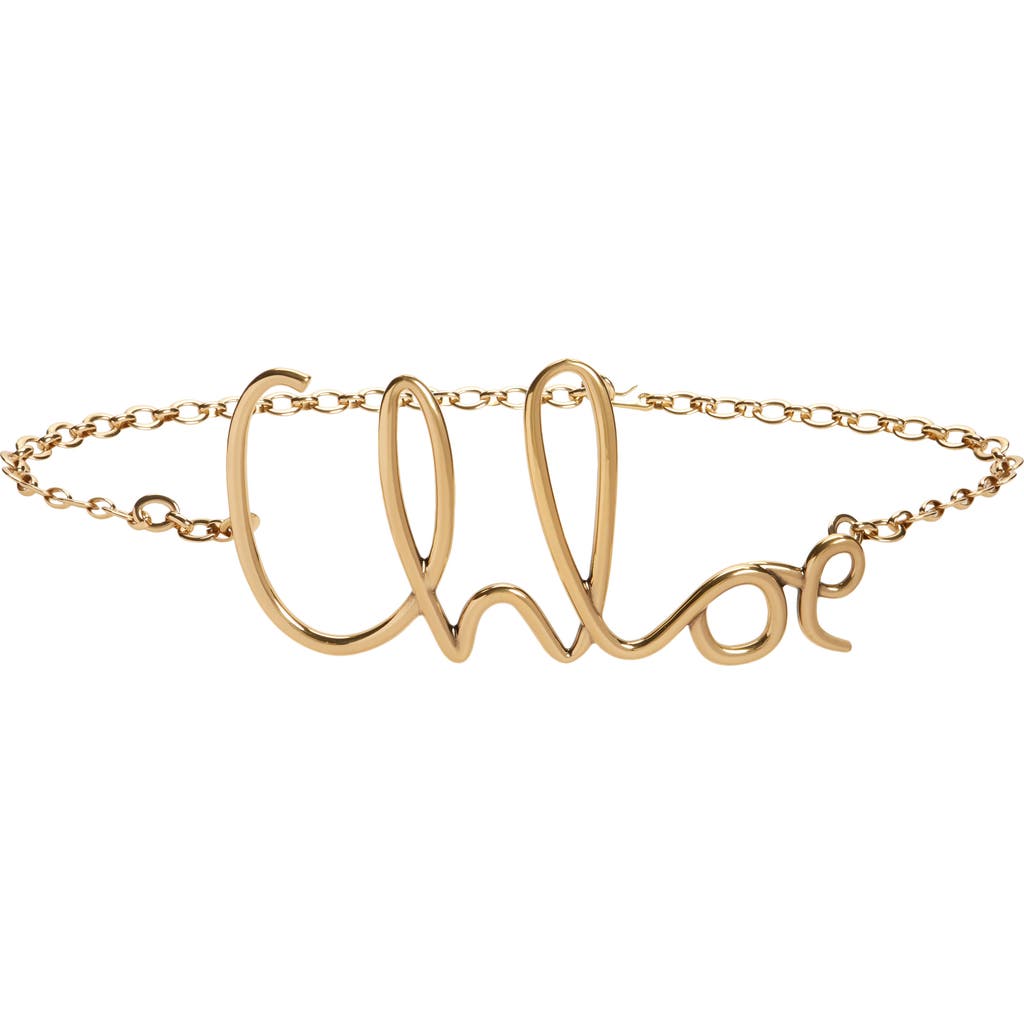 Chloé Chloé Script Logo Chain Belt