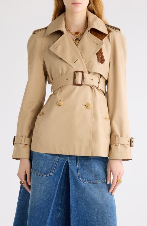 Chloé Chloé Short Cotton Gabardine Trench Coat