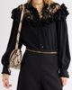 Chloé Chloé Silk Crepe de Chine Shirt with Lace Details - 1
