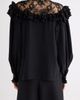 Chloé Chloé Silk Crepe de Chine Shirt with Lace Details - 3