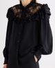 Chloé Chloé Silk Crepe de Chine Shirt with Lace Details - 5