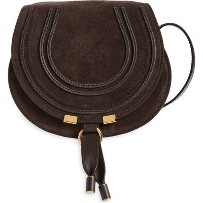 Chloé Chloé Small Marcie Suede Saddle Bag