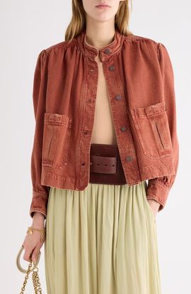 Chloé Chloé Swing Crop Denim Jacket