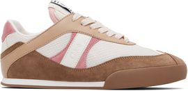 Chloé Chloé Tan & Pink 'Chloé Kick' Sneakers