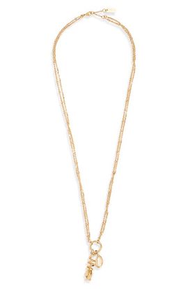 Chloé Chloé Tulip Imitation Pearl Pendant Necklace