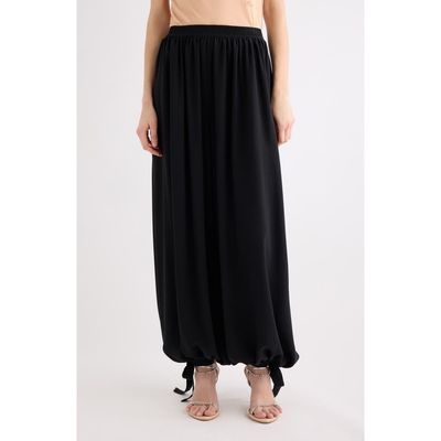 Chloé Chloé Virgin Wool Grain de Poudre Wide Leg Pants