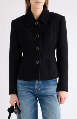 Chloé Chloé Wool Blend Bouclette Blazer